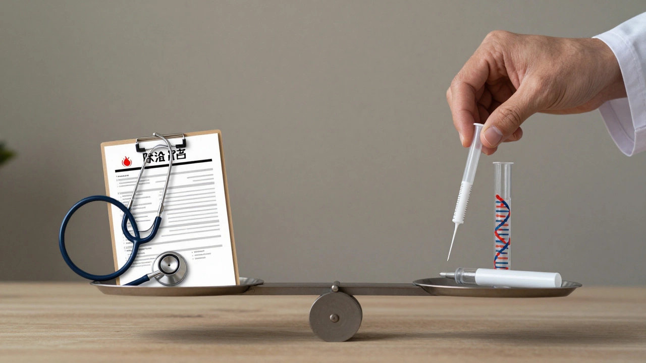 Весы, балансирующие симптомы и лабораторные тесты