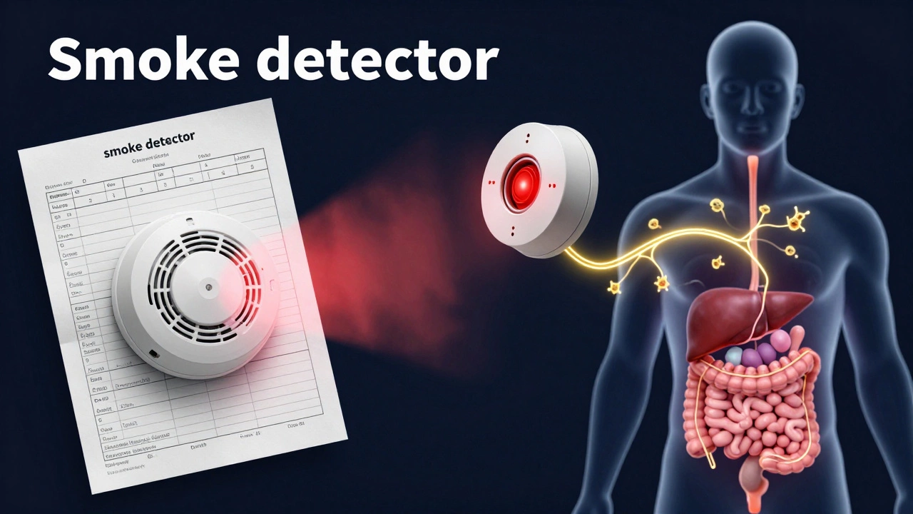 Концептуальное изображение анализа крови как датчика дыма для организма