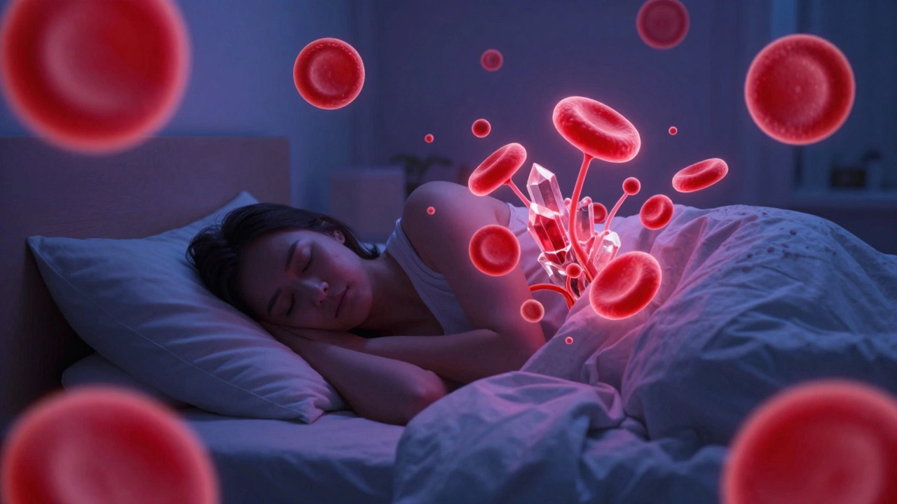 Символическое изображение восстановления крови во время глубокого сна